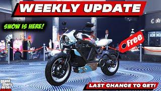 GTA ONLINE WEEKLY UPDATE - SNOW is HERE! FREE CARS! CARS TO BUY! Rare Cars | NEW DLC| 3X Money