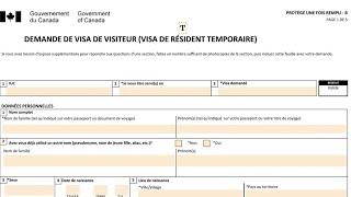 Le guide pour remplir vos demandes de visa travailleurs,étudiants ! Formulaire IMM 5257