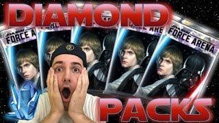 Star Wars Force Arena - HUGE DIAMOND PACK OPENING - HOW TO BEST SPEND CRYSTAL