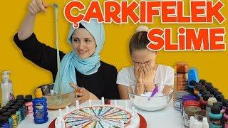 ÇARKIFELEK Sürpriz Slime Challenge | Büşra çok üzüldü !! ( Wheel of Fortune Slime )