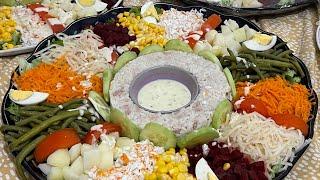 Salade composée très facile سلطة للضيافة سهلة فالتحضير #salade_marocaine #