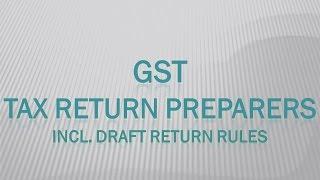 GST - Tax Return Preparers