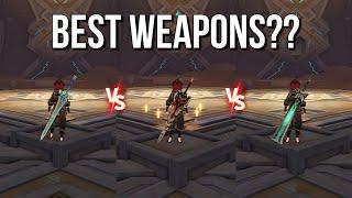 Gaming Best 4 Weapons??? R5 Flower vs R5 Serpent vs R5 Rainslasher Damage Comparisons & Showcases!!