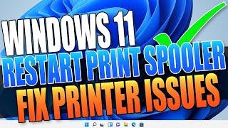 Printer Spooler How To Restart In Windows 11 | Fix Printer Problems Fast