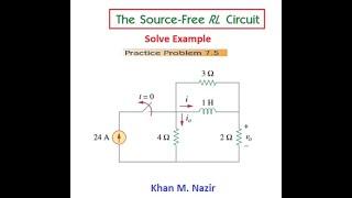 LCA 7.3(4)(English)(Alexander) Practice Problem  7.5 -Source Free RL Circuit