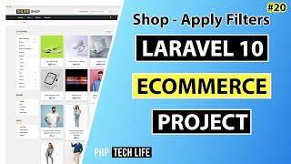Laravel 10 Ecommerce Project | #20 Shop Page - Apply Filters | Frontend | PHP Tech Life Hindi