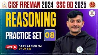 CISF Fireman 2024 | SSC GD 2025 | Reasoning Practice Set 08 | By DK Sir | CISF Fireman 2024