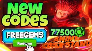 ALL NEW WORKING CODES FOR ANIME LAST STAND IN 2024! ROBLOX ANIME LAST STAND CODES