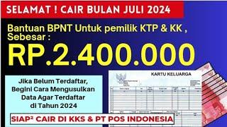 Selamat Cair Rp.2.400.000 untuk pemilik KTP & KK , dari Bantuan BPNT , Jika belum Begini Cara Daftar