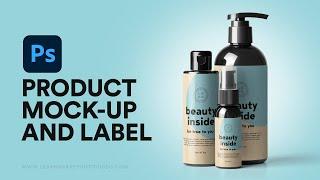 How to Design a Cosmetic Product Label and Use Mock-Ups in Adobe Photoshop 2021 (Photoshop Part 13)