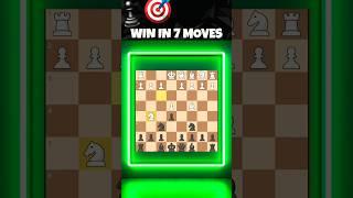 WIN IN 7 MOVES Againts Fried Liver Attack #chess #shorts #chesstricks