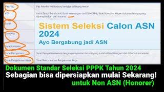 Syarat & Dokumen Standar Pendaftaran Seleksi PPPK Tahun 2024 untuk Pengangkatan Non ASN Jadi PPPK