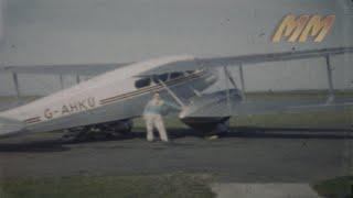 Land's End Aerodrome Cornwall England 1960 old cine film 042