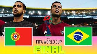 PORTUGAL vs BRAZIL- FINAL | FIFA World Cup 2026 USA | Full Match All Goals | PES Gameplay