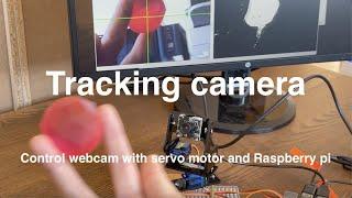 Tracking camera with Raspberry Pi, Servo motor, Pi Camera, python tutorial, OpenCV