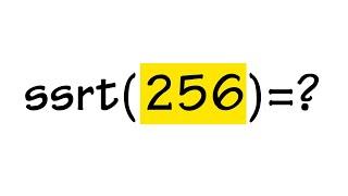 super square root of 256 = ?