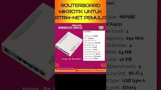 Recomendasi Routerboard Mikrotik    RT RW NET Pemula  #shorts #mikrotik #rtrwnet