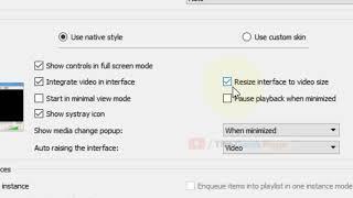 Disable VLC from auto resize video based on content resolution