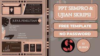 KUANTITATIF ‼️DESAIN PPT UJIAN SKRIPSI  #2 #freetemplate #pptaesthetic #canva #powerpoint