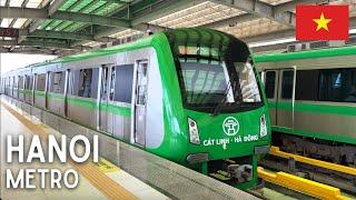  The First Metro Line of Hanoi MASTER PLAN・Vietnam Cát Linh Line MRT Subway・Train Compilation [4K]