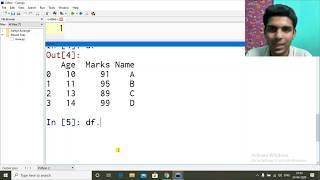 DataFrame - Descriptive Statistics - max, min, mean, mode, median, std, var Row/Col Wise | CBSE 2020