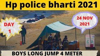 Hp Police Bharti 2021 | Boys Long Jump 4 Meter | 3 Chances | Day 1