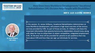 How Does Iowa Workforce Developments' VR Division Help People with Disabilities?