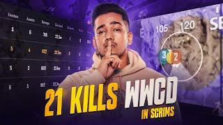 21 Kills WWCD In SCRIMS 