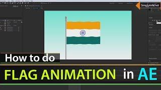 Flag Animation in After Effects 2D Animation Tutorial for Beginners Wave Warp Effect After Effects