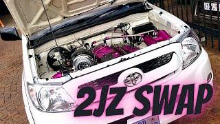 *CRAZY* 1000HP 2JZ SWAP TOYOTA HILUX BURNOUTS *MUST WATCH*