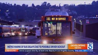 LA Metro bus drivers stage 'sick out' over safety concerns