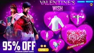 VALENTINE WISH EVENT FREE FIRE | FREE FIRE VALENTINE EVENT 2024 | FREE FIRE NEW EVENT | MG GAMERS