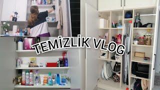 TEMİZLİK VLOG  | BANYOYU VE DOLAP İÇLERİNİ TEMİZLEDİM 