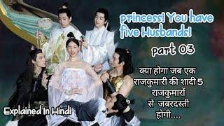 part 3/princess! you have five Husbands!/Chinese Drama Explain in Hindi-urdu/Romantic Comedy Drama