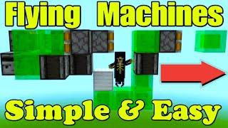 How to Build a Flying Machine (Simple & Easy) [Minecraft Bedrock & Java 1.20] #minecraft