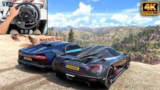 Koenigsegg One:1 & Bugatti Chiron | Forza Horizon 5 | Thrustmaster T300RS gameplay