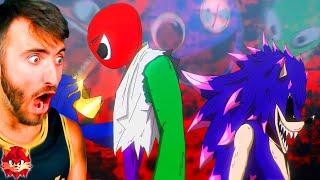 SONIC.EXE VS RAINBOW FRIENDS LA PELICULA *MUY EPICO* BATALLA DEFINITIVA  LEON PICARON