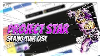 The BEST STANDS In Project Star | Project Star Stand Tier List
