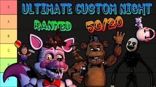 EVERY UCN Character RANKED by Difficulty in 50/20