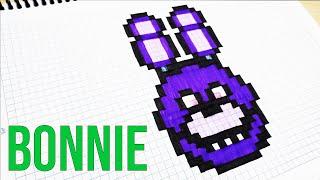 How to Draw Bonnie (FNAF) - Drawing Bonnie - Handmade Pixel Art