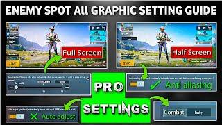 PUBG ENEMY SPOT ALL GRAPHICS SETTING GUIDE | Pubg Full Screen Size Setting