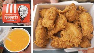 KFC Original-Recipe Nuggets & Mountain Dew Sweet Lightning - Best Nuggets/Tenders Ever? [4K ASMR]