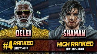 TEKKEN 8 - Delei (#4 Leroy) Vs Shaman (clive) - Online Rank