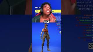 iShowSpeed's Is In Disbelief After Seeing Renegade Raider In Fortnite Shop 