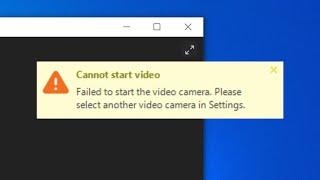 How To Fix Zoom Cannot Start Video Camera Problem on Windows 10