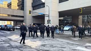 First responders gather at Minneapolis hospital to honor 2 officers, 1 medic killed in line of duty