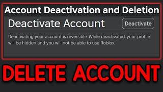 You Can Now DELETE Your Roblox Account...