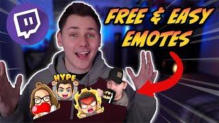 How To Make Twitch Emotes For FREE Fast And Easy