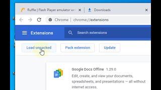 How to install extension chrome from a file