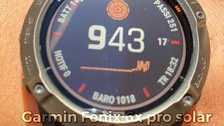 Garmin Fenix 6x pro solar INTERFACCIA OROLOGIO NEL DETTAGLIO